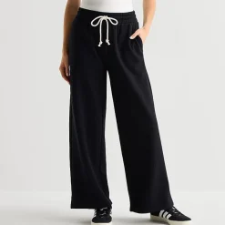Arizona Womens Juniors Wide Leg Fleece Sweatpant