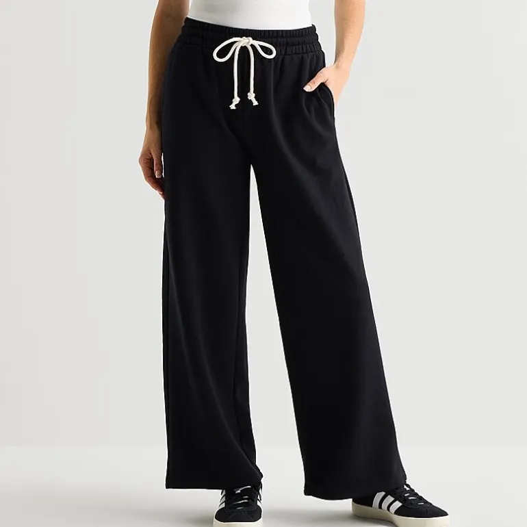 Arizona Womens Juniors Wide Leg Fleece Sweatpant