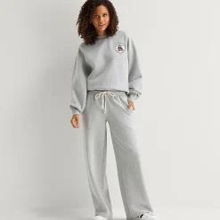 Arizona Womens Juniors Wide Leg Fleece Sweatpant