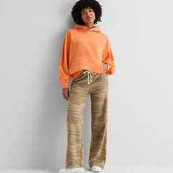 Arizona Womens Juniors Wide Leg Fleece Sweatpant