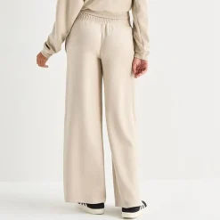 Arizona Womens Juniors Wide Leg Mid Rise Sweatpant