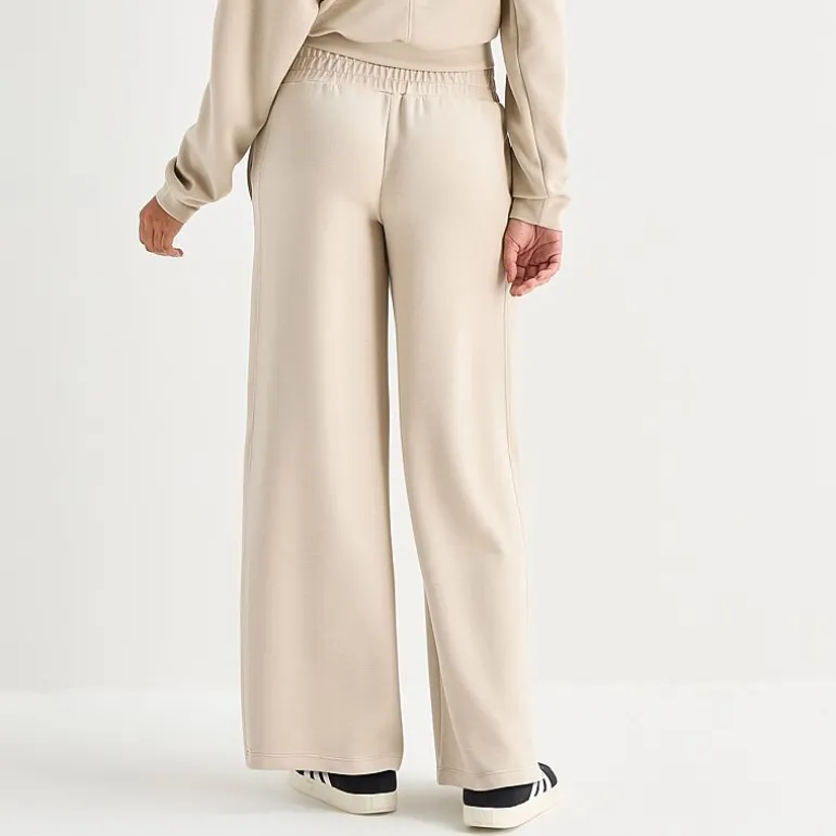 Arizona Womens Juniors Wide Leg Mid Rise Sweatpant
