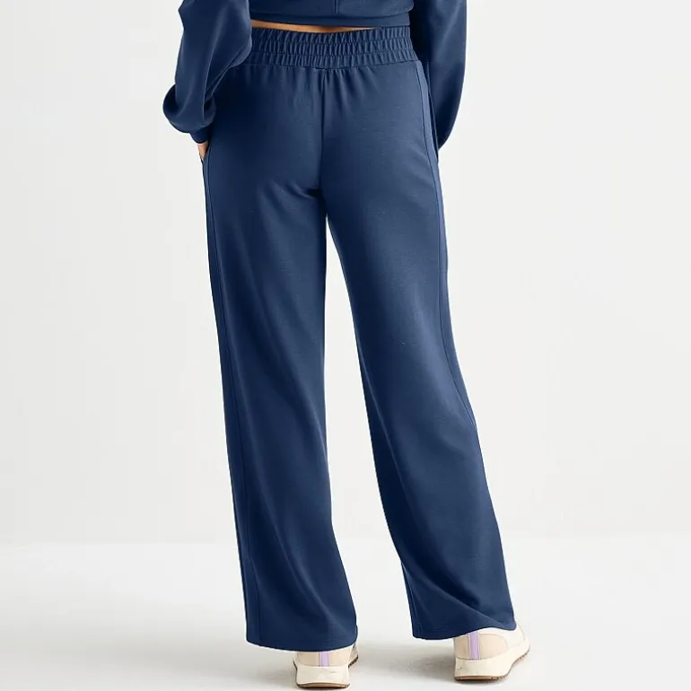 Arizona Womens Juniors Wide Leg Mid Rise Sweatpant
