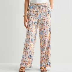 Arizona Womens Juniors Wide Leg Pull-On Pant