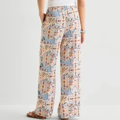 Arizona Womens Juniors Wide Leg Pull-On Pant