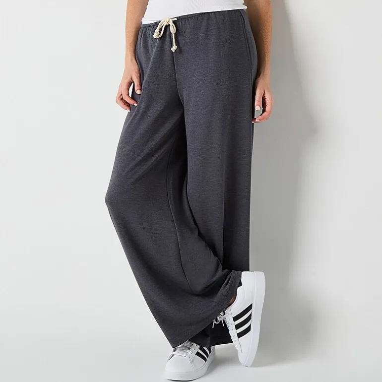 Arizona Womens Juniors Wide Leg Pull-On Pant