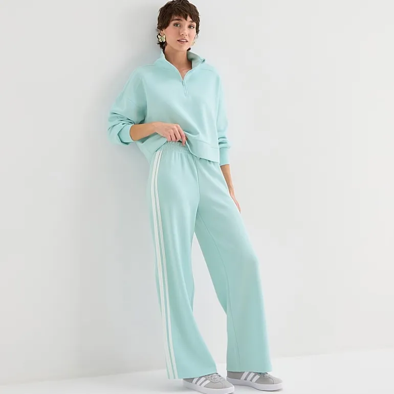 Arizona Womens Juniors Wide Leg Sweatpant