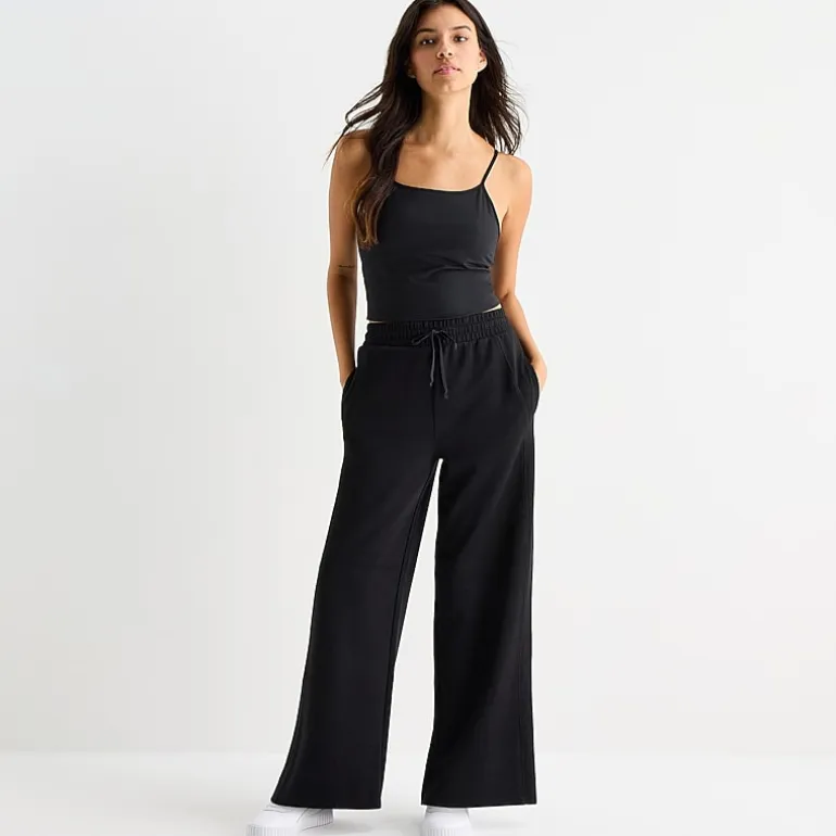 Arizona Womens Juniors Wide Leg Sweatpant