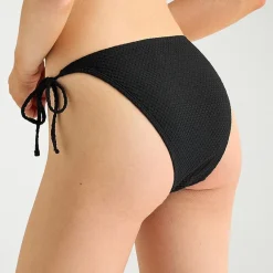Arizona Womens Lined Side Tie Juniors Cheeky High Waist Bikini Swimsuit Bottom