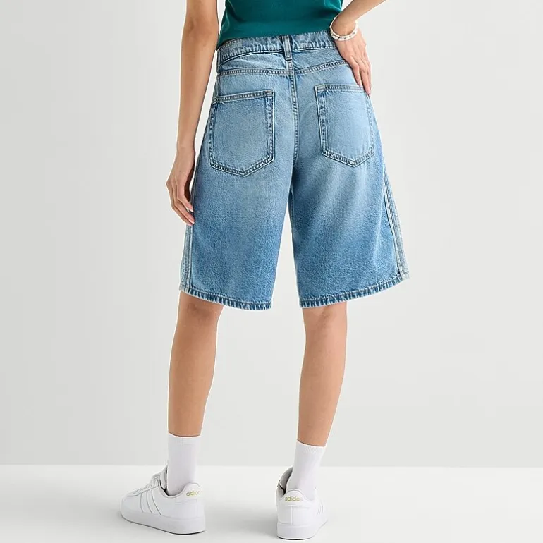 Arizona Womens 12" Low Rise Juniors Denim Short