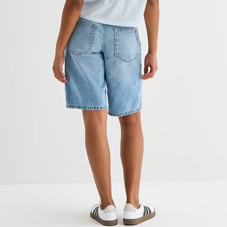 Arizona Womens 12 1/4" Low Rise Juniors Denim Short