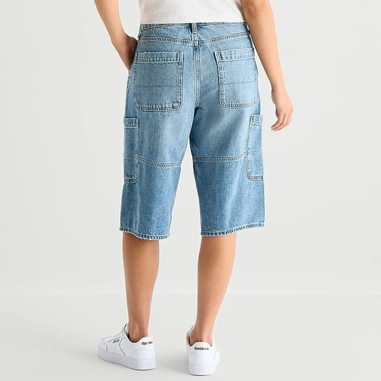 Arizona Womens 15" Low Rise Juniors Denim Short