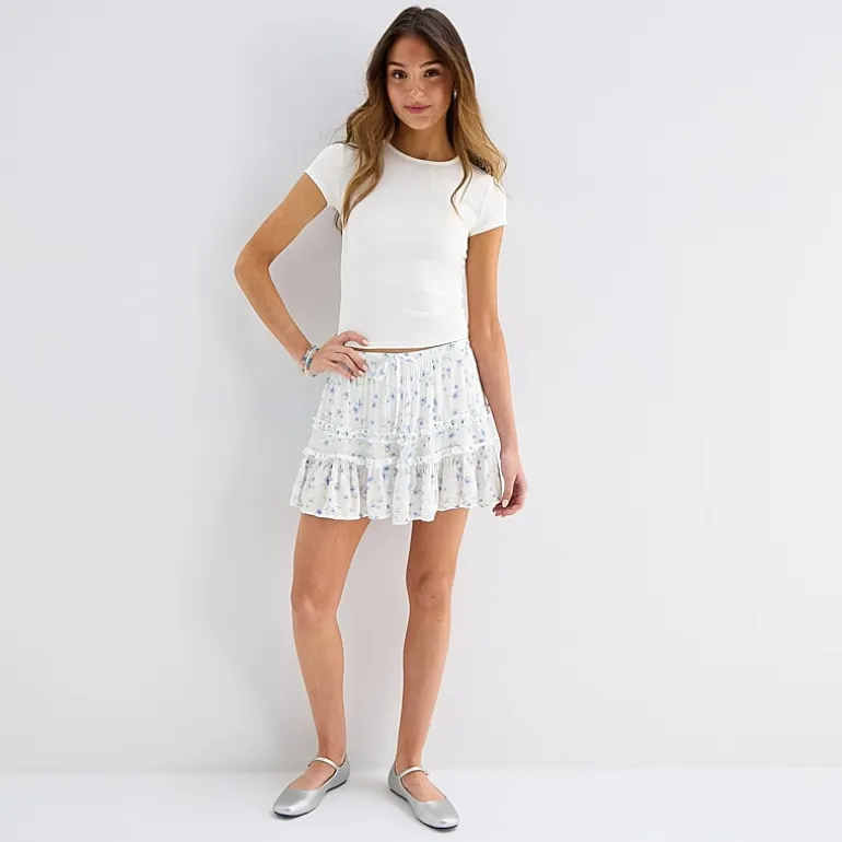 Arizona Womens Mid Rise Juniors Skort