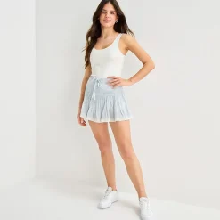 Arizona Womens Mid Rise Juniors Skort