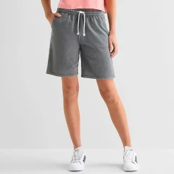 Arizona Womens Mid Rise Juniors Active Pull-On Short