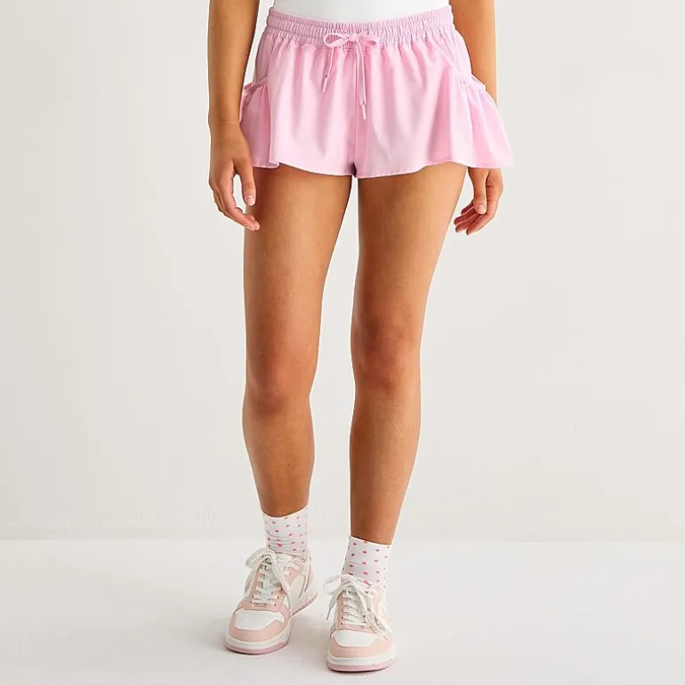 Arizona Womens Mid Rise Juniors Active Pull-On Short