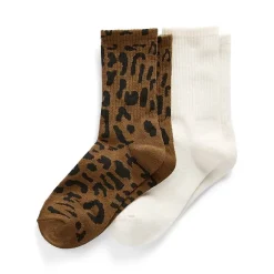 Arizona Womens 2 Pair Crew Socks