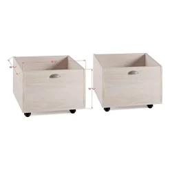 Art & Play Twin Junior Low Loft Bed with Toy Boxes