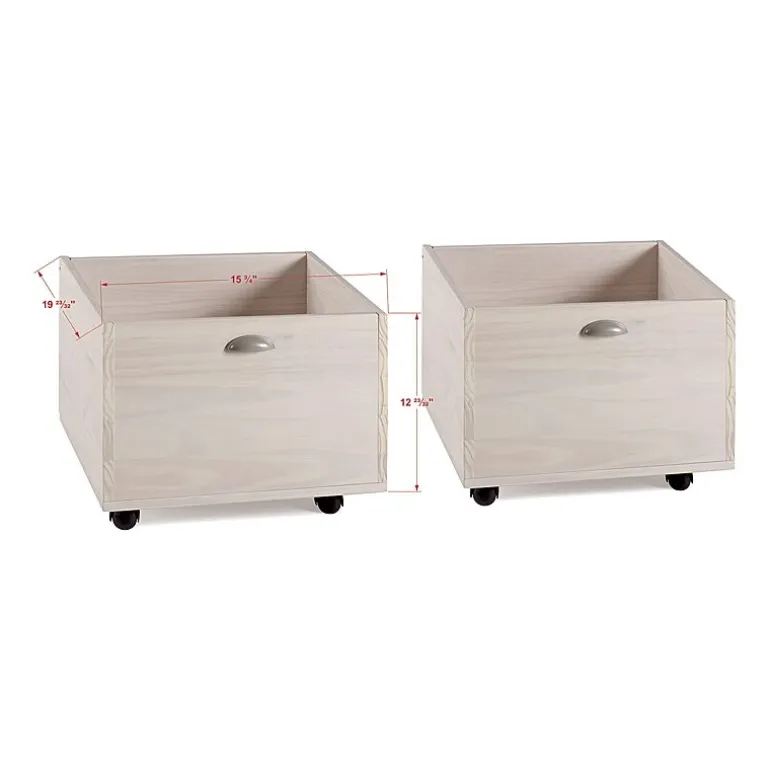 Art & Play Twin Junior Low Loft Bed with Toy Boxes