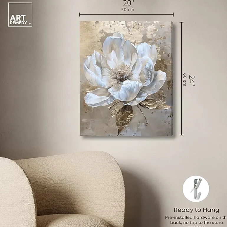 ART REMEDY® "Athenas Flower" Giclee Classic And Figurative Canvas Art