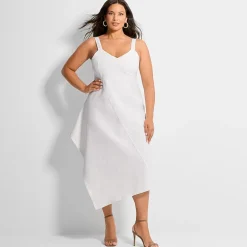 Ashley Graham Women's Plus Midi Dress