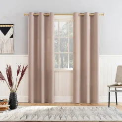 Athens Grommet Top Light-Filtering Set of 2 Curtain Panel