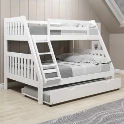 Austin Mission Twin over Full Bunk Bed with Twin Trundle