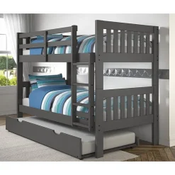 Austin Mission Twin over Twin Bunk Bed with Twin Trundle