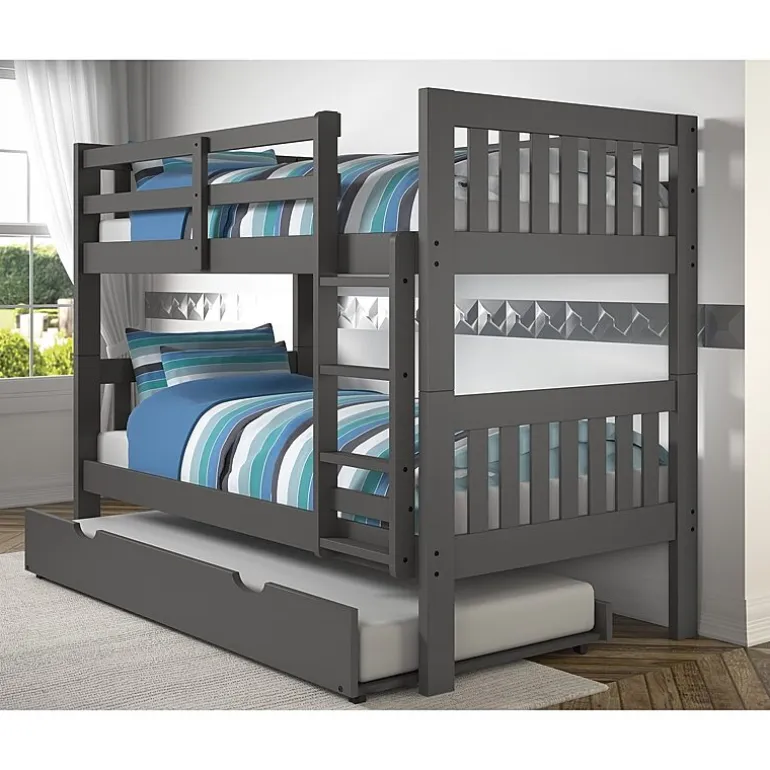 Austin Mission Twin over Twin Bunk Bed with Twin Trundle