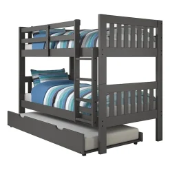 Austin Mission Twin over Twin Bunk Bed with Twin Trundle