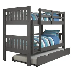 Austin Mission Twin over Twin Bunk Bed with Twin Trundle
