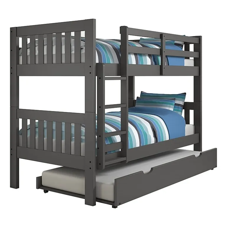 Austin Mission Twin over Twin Bunk Bed with Twin Trundle
