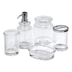 Avanti Cali Glass Bathroom Canister