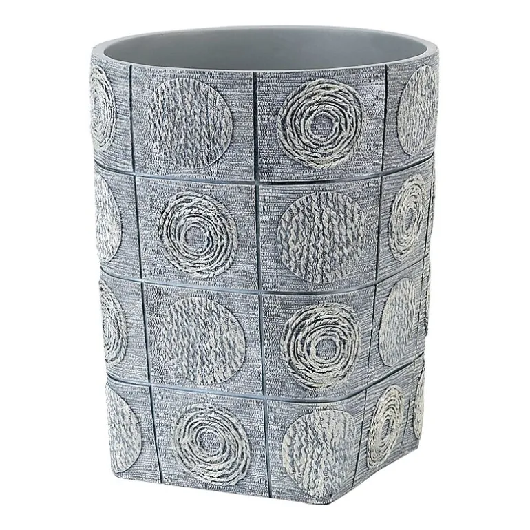 Avanti Galaxy Silver Wastebasket