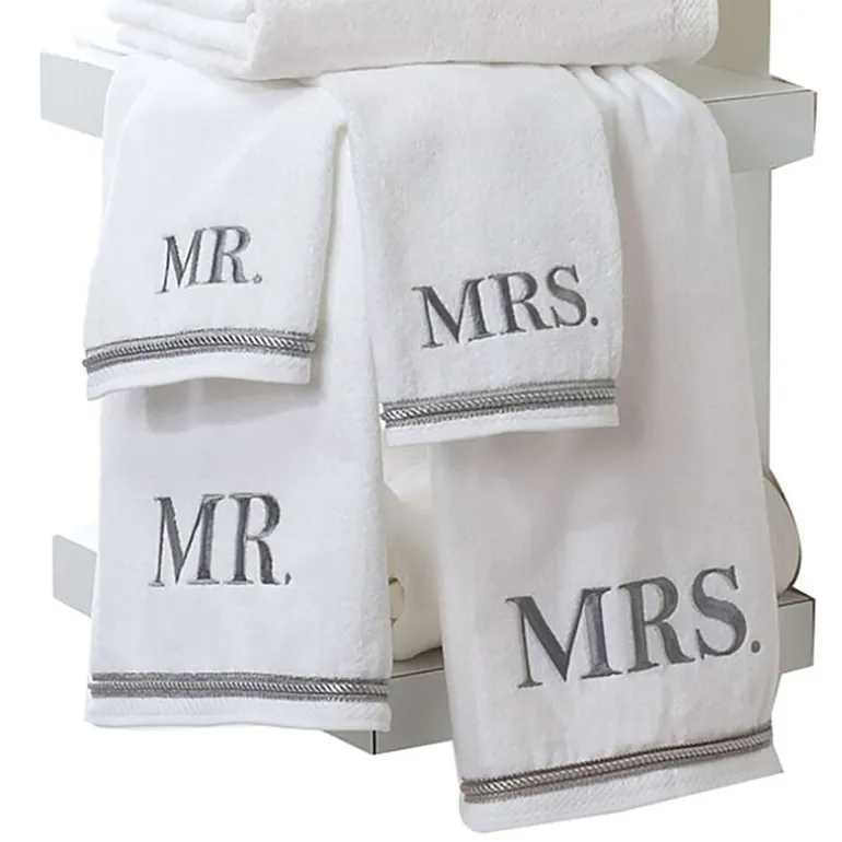 Avanti "Mr. & Mrs." Bath Towels
