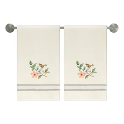 Avanti Pretty Birds 2-pc. Floral Bath Towel
