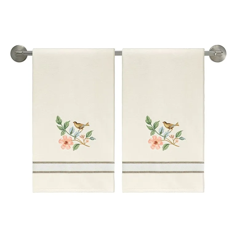 Avanti Pretty Birds 2-pc. Floral Bath Towel
