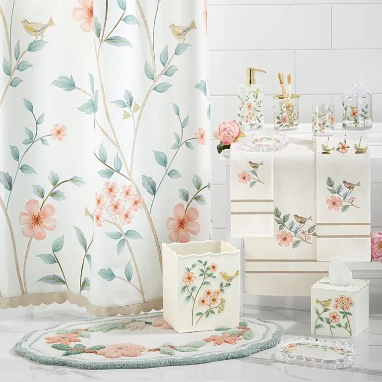 Avanti Pretty Birds 2-pc. Floral Bath Towel