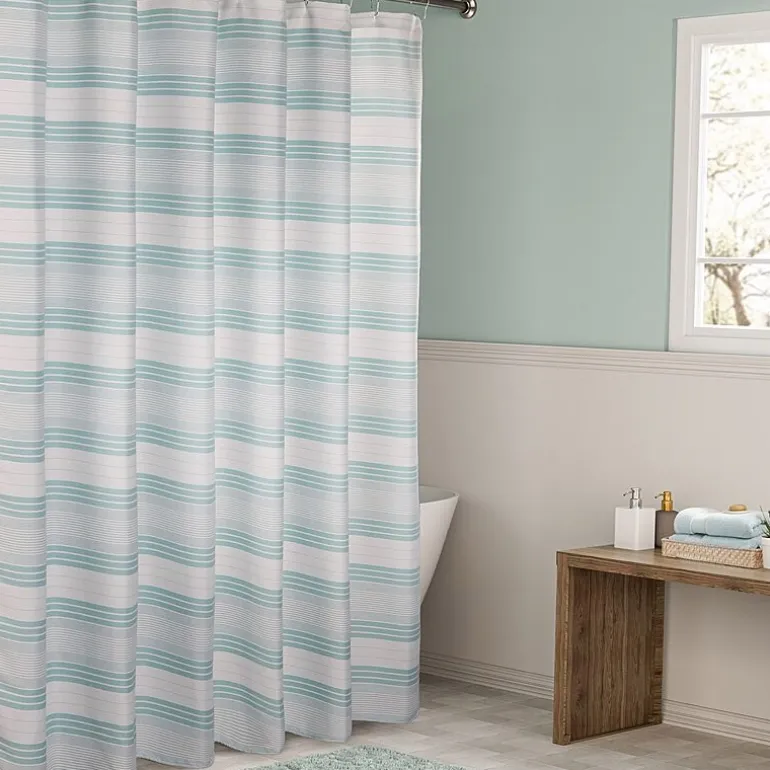 Awesome Home™ Beach Stripe Shower Curtain