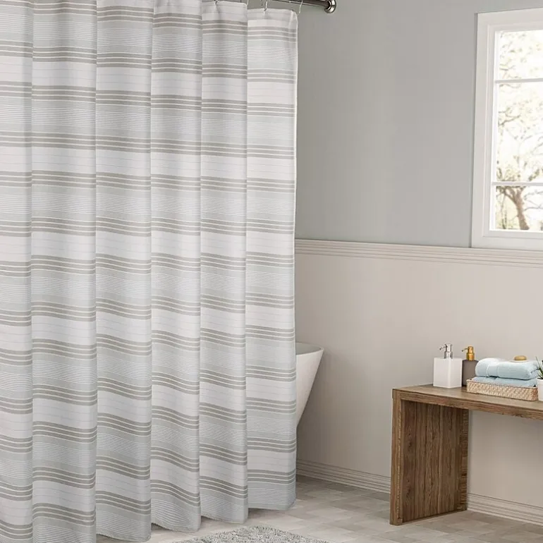 Awesome Home™ Beach Stripe Shower Curtain