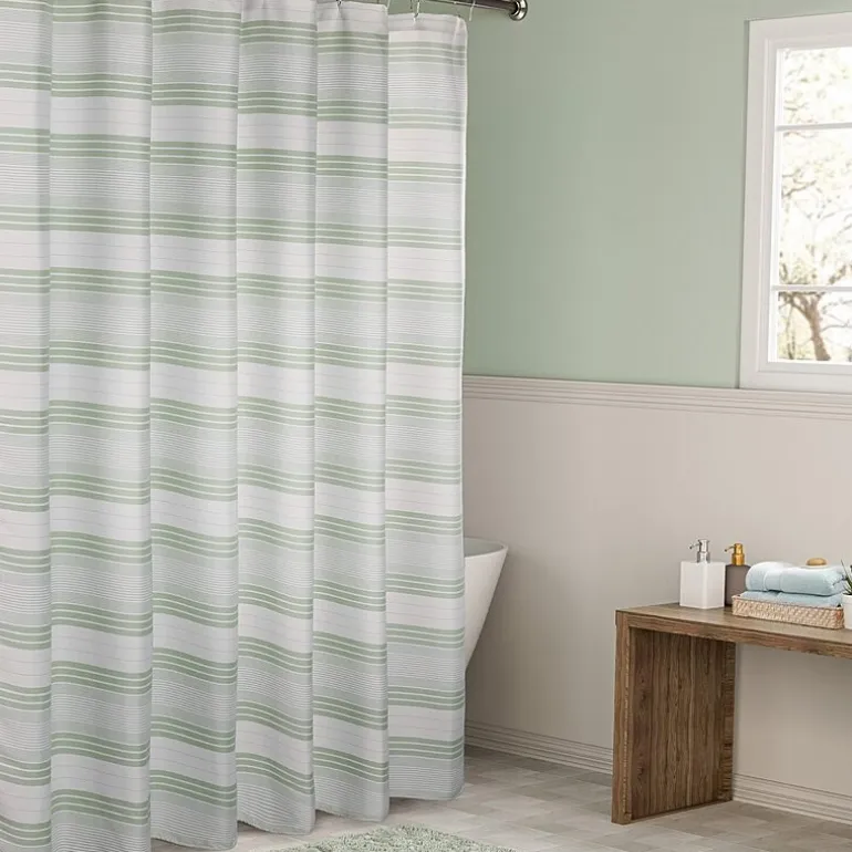 Awesome Home™ Beach Stripe Shower Curtain