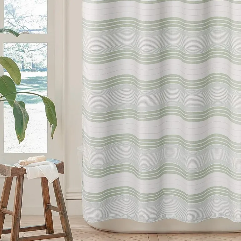 Awesome Home™ Beach Stripe Shower Curtain