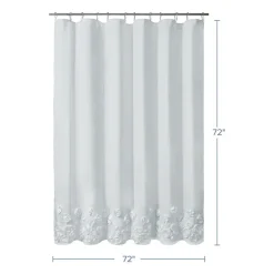 Awesome Home™ Floral Ruffle Shower Curtain