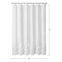 Awesome Home™ Floral Ruffle Shower Curtain