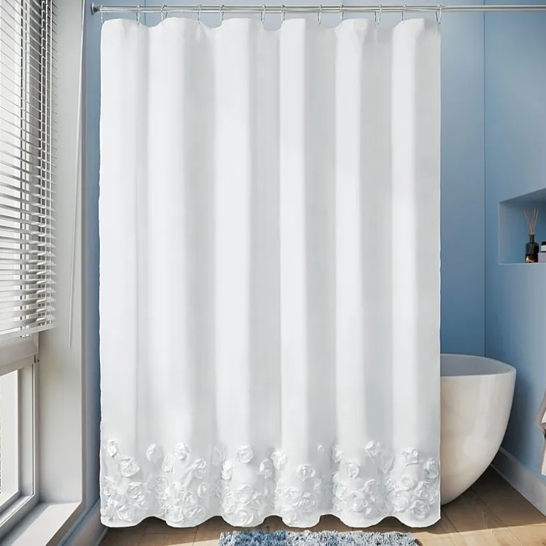 Awesome Home™ Floral Ruffle Shower Curtain