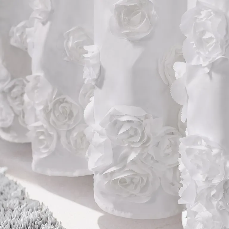 Awesome Home™ Floral Ruffle Shower Curtain