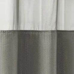 Awesome Home™ No Hook Embossed Snap-In Liner Shower Curtain