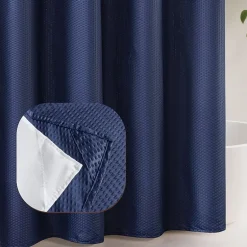 Awesome Home™ No Hook Embossed Snap-In Liner Shower Curtain
