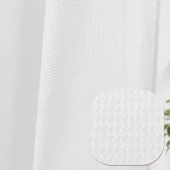 Awesome Home™ No Hook Embossed Snap-In Liner Shower Curtain