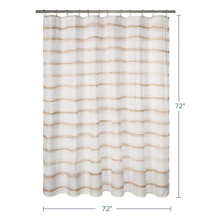 Awesome Home™ Wavy Stripe Recycled Shower Curtain